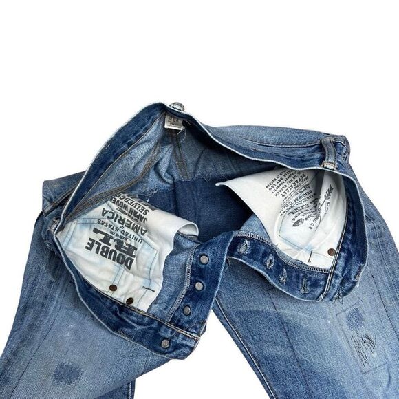 Vintage RRL Japanese Selvedge Denim Hillside Patchwork Straight Leg Jeans 29x32 - Picture 12 of 16